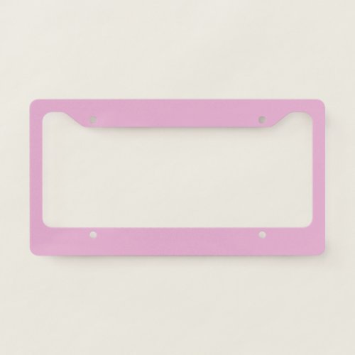 Pink Pearl Solid Color License Plate Frame
