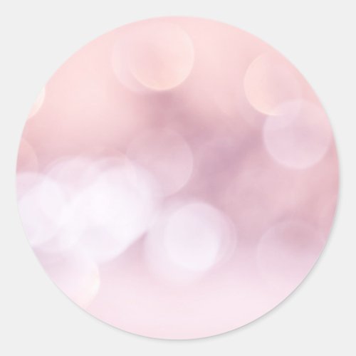 Pink Pearlescent Look Rose Gold Abstract  Classic Round Sticker