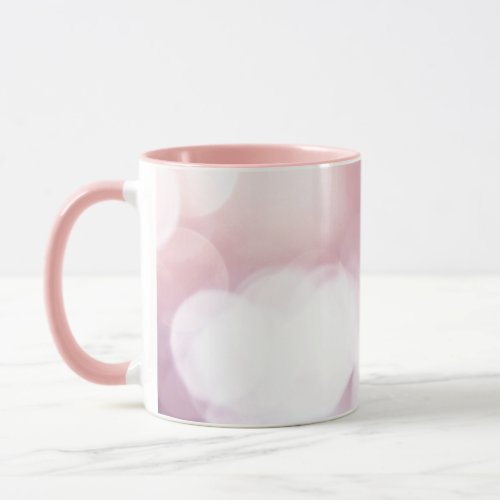 Pink Pearlescent Look Rose Gold Abstract  Mug