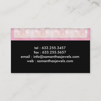 Pink Pearls Jewelry Business Cards | Zazzle