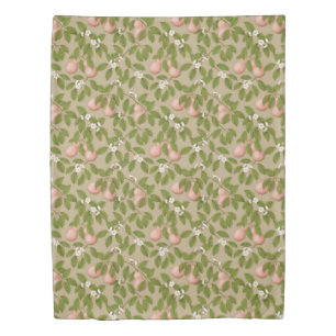Pink Pears (light brown) Duvet Cover