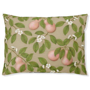 Pink Pears (light brown) Pet Bed