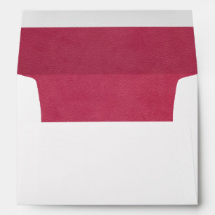 Pink Pebbled Leather Photo Envelope