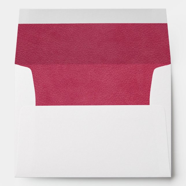 Pink Pebbled Leather Photo Envelope (Back (Bottom))