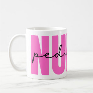 Pink Pediatric Nurse Mug