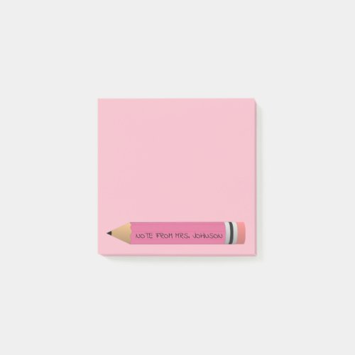 Pink Pencil Post_it Notes