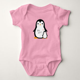Pink Penguin Baby Shower Baby Bodysuit
