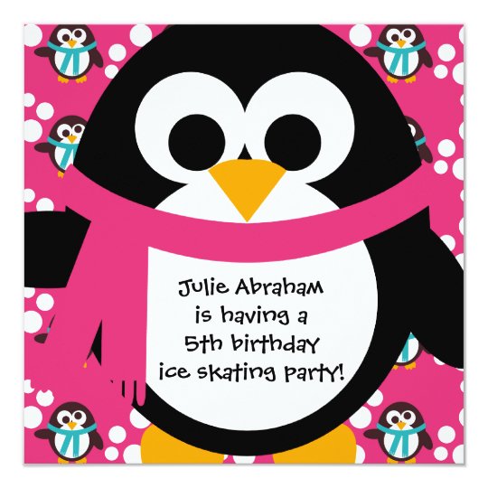 Penguin Invitation Template 8