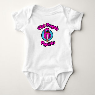 Pink Penguin Popsicle Baby Bodysuit