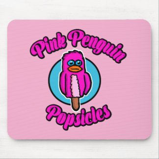 Pink Penguin Popsicle Mouse Pad