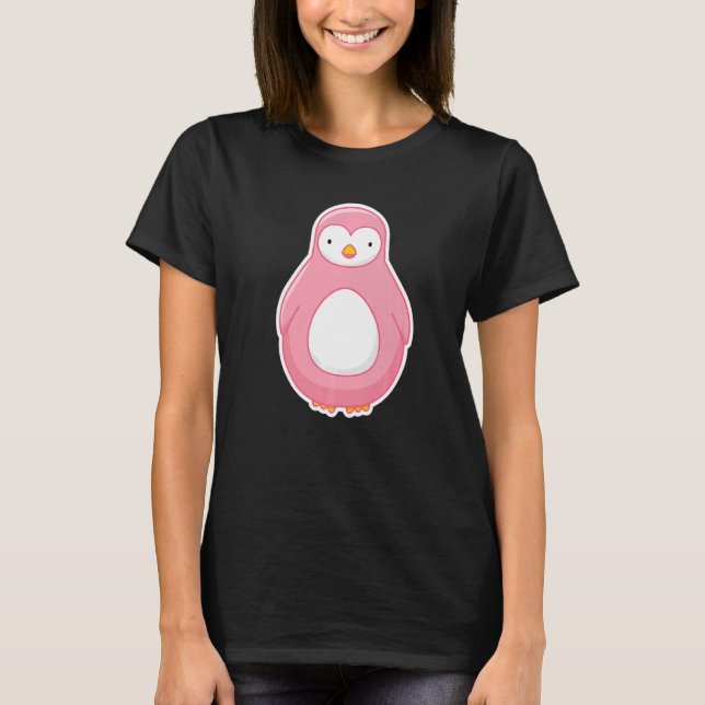 Pink Penguin   T-Shirt (Front)