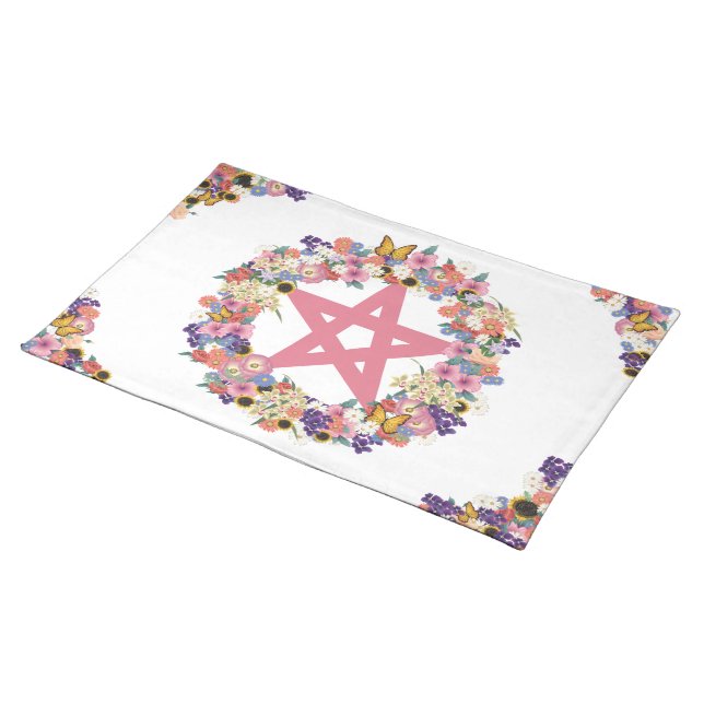 Pink Pentacle Place Mats (On Table)
