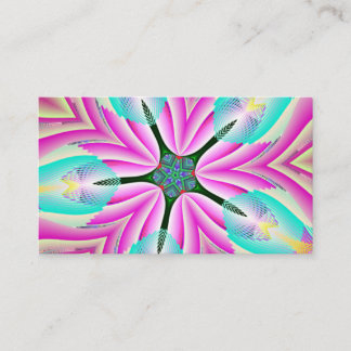 Pink Pentagon Starfish Business Card