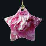 Pink Peonies Ceramic Ornament<br><div class="desc">Romantic,  elegant,   graceful pink Peonies- floral photo by H Cooper</div>