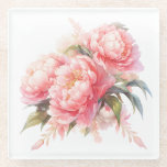 Pink Peonies Coaster<br><div class="desc">Introducing our exquisite Pink Peony Coaster Set – a delicate blend of functionality and beauty for your home decor needs. Elevate your living space with these enchanting coasters that feature stunning pink peonies in full bloom, capturing the elegance and charm of these timeless flowers. Crafted with meticulous attention to detail,...</div>