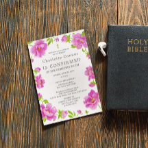 Pink Peonies Confirmation