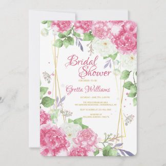 Pink Peonies Invitation