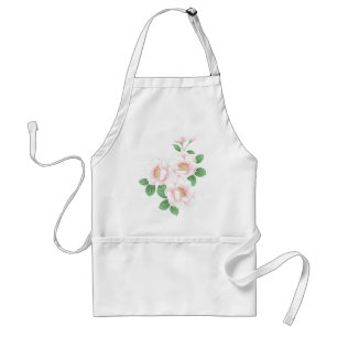 Pink Peonies Japanese Floral Kimono Adult Apron