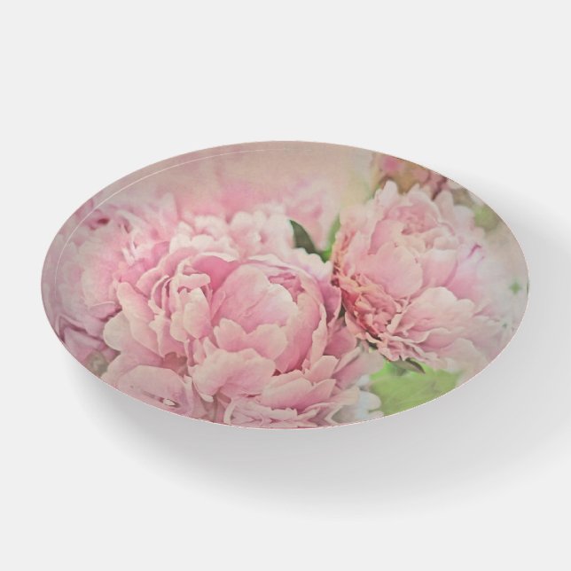 Pink Peonies Paperweight (Front)