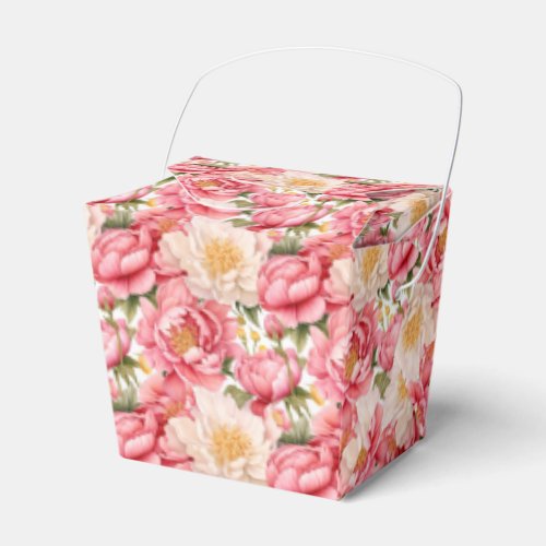 Pink Peonies Party Treat Box