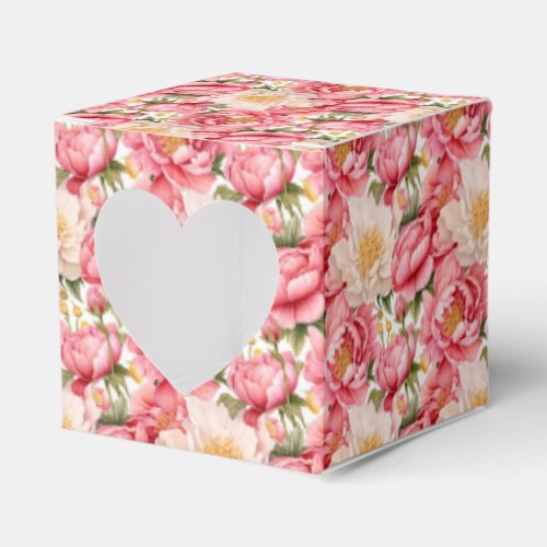 Pink Peonies Party Treat Box