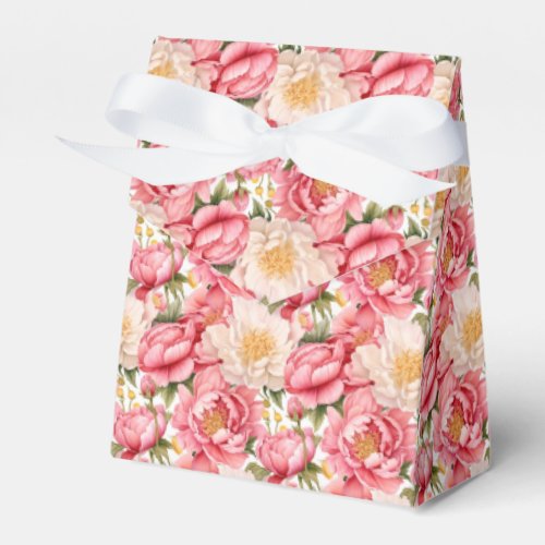 Pink Peonies Party Treat Box