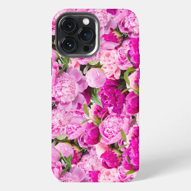 Pink Peonies Pattern   Iphone Case (Back)