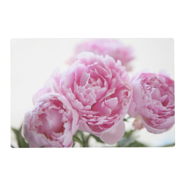 Pink peonies placemat (Front)