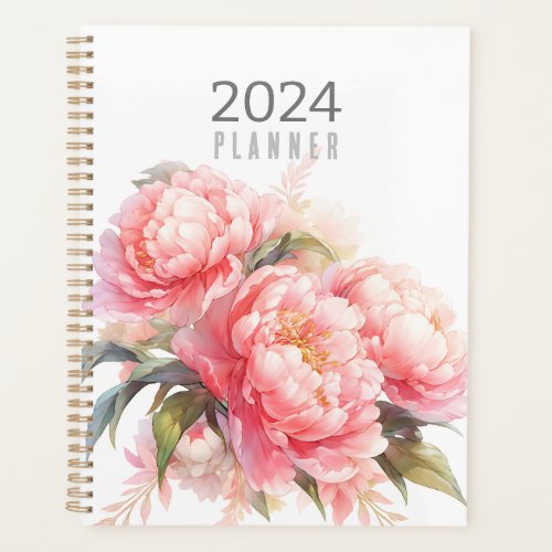 Pink Peonies Planner