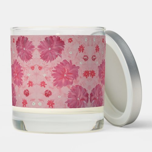 Pink Peonies Vanilla Scented Candle