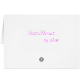 Pink Peony and buds Cards (Back Horizontal)