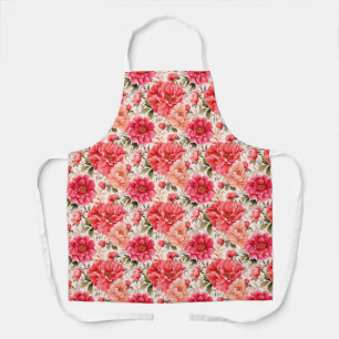 Pink Peony Apron