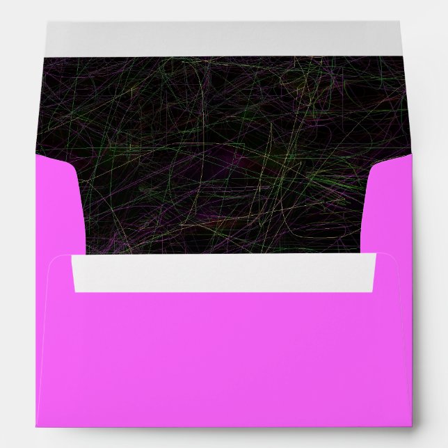 PINK PEONY Bat Mitzvah Invitation Envelope (Back (Bottom))