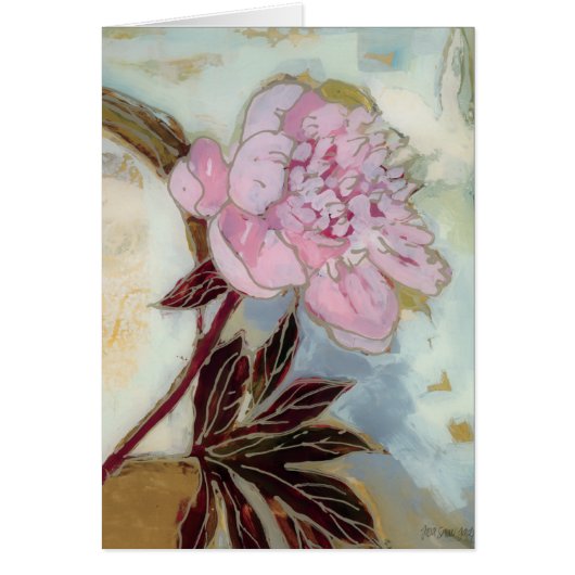 Pink Peony Blossom Cards (Front)