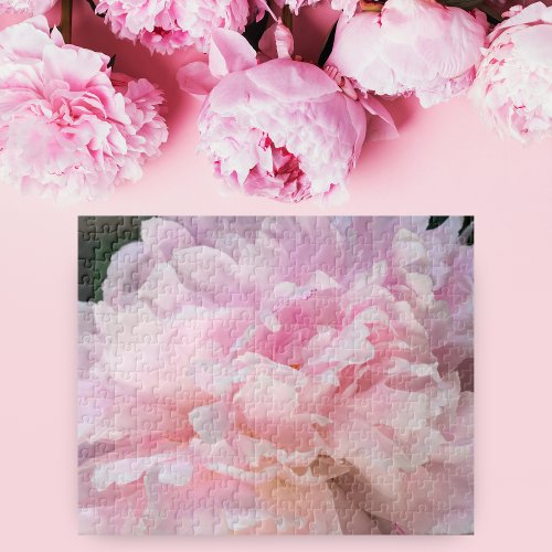 Pink Peony Blossom Jigsaw Puzzle