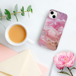 Pink Peony Blossoms iPhone / iPad case