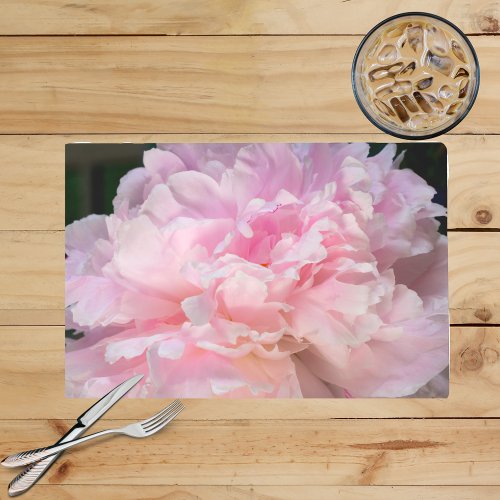 Pink Peony Blossoms Laminated Placemat