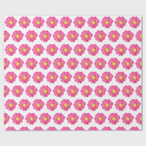 Pink Peony Botanical Gift Wrapping Paper Roll