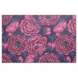 Pink peony bouquet fabric