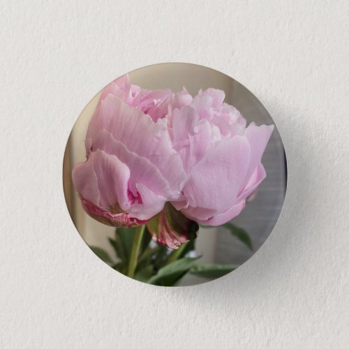Pink Peony Button