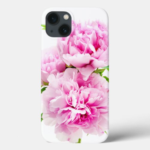 Pink Peony iPhone 13 Case