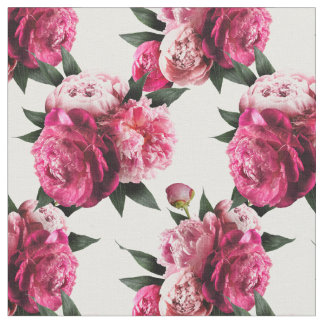 Pink Peony Fabric
