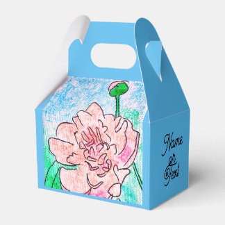 Pink Peony Favor Box