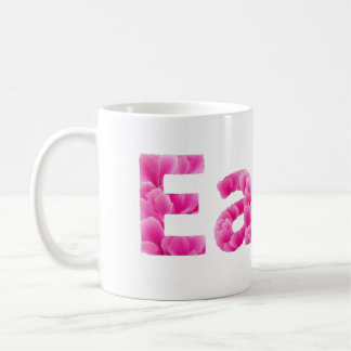 Pink Peony Floral Eater Coffee Mug