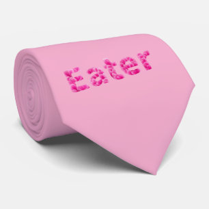 Pink Peony Floral Eater Neck Tie