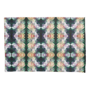 Pink Peony Flower Abstract Pillow Case
