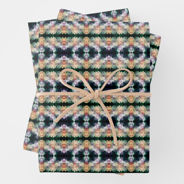 Pink Peony Flower Abstract              Wrapping Paper Sheets (In situ)