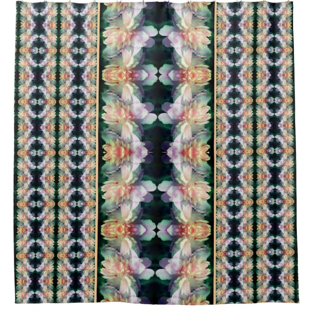 Pink Peony Flower Art Pattern          Shower Curtain (Front)