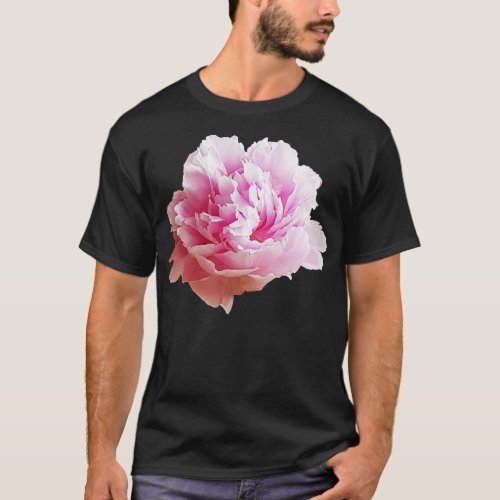 Pink Peony Flower Photo T_Shirt