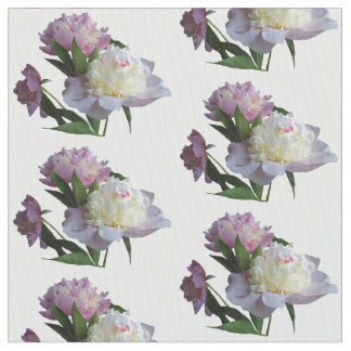 Pink Peony Flowers  Photo Custom  Fabric